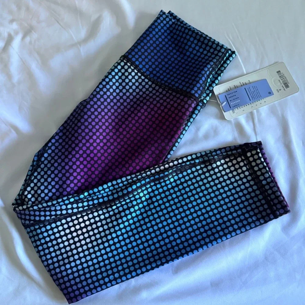 🆕✨ Lululemon High Times Pant Full on Luon - Cosmic Dot White Multi